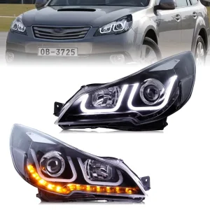 LED Headlight Module for Subaru Outback New Upgrade Modified Highlight Steering Reverse Brake Car Customized Lighting