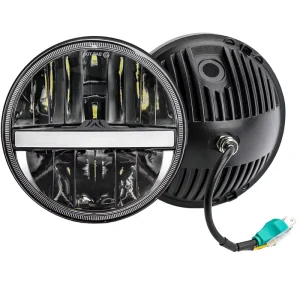 LED Headlight for ATV UTV Off Road JK TJ LJ CJ Turn Signal Amber White DRL Replacement