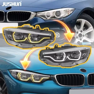 LED Headlight for BMW 4 Series F32 F36 F80 F82 M3 M4 Front Lights Turn Signal Lamp Yellow White DRL Plug and Play