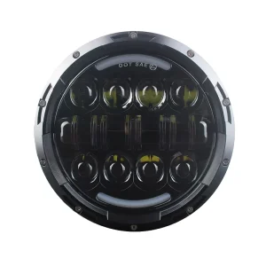 LED Headlight for Suzuki Samurai Motorcycle Light System With Halo Ring Amber Turn Signal