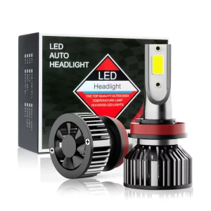 LED Headlights Aluminum H8 H9 H11 V6 LED Low Beam Bulbs 6000K 60W