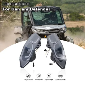 LED Headlights Assembly Kit for Can-Am Defender