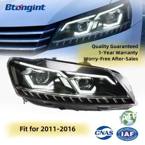 LED Headlights Car Accessories Suitable for Volkswagen Passat B7 Headlights Automotive Design LED Headlights DRL Concealed