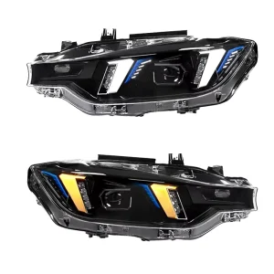 LED Headlights for BMW 3 Series F30 LCI F35 Front Lights Halogen Headlight Upgrade F30 Snake Eye Headlight