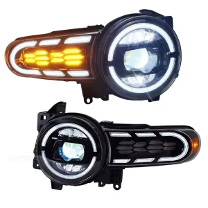 LED Headlights for FJ Cruiser Upgrade Headlight Streamer with Turn Signal Side Lights