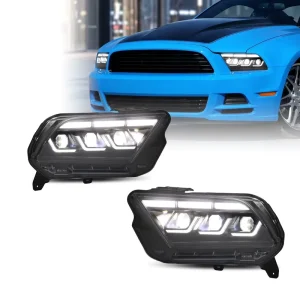 LED Headlights for Ford Mustang Factory HID Models Only No Halogen Startup Sequential