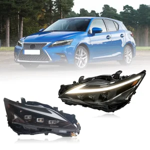 LED Headlights for Lexus CT200h 2013-2017 2018-2020 Full LED Front Assembly With Dynamic Turn Signal L Shape DRL