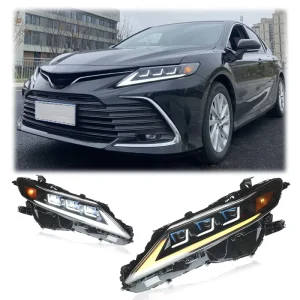 LED Headlights for Toyota Camry Headlights Assembly Upgrade Sequential Turn Signal DRL Integrated Beam