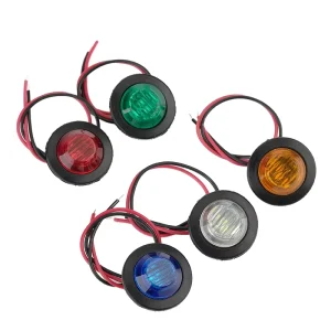LED Indicator Trailer Side Marker Light 12V 24V Yellow White Red Trucks Clearance Turn Signal Car Light Accessory