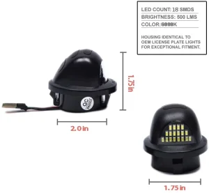 LED License Number Plate Light for F-150 F-250 12V LED Plate on Car Number