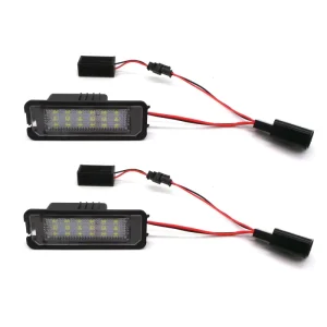 LED License Plate Light Bulb Number Plate Light 12V Canbus Xenon White for VW Golf 4 5 6 GTi MK4 MK5 CC Rabbit Eos Phaeton