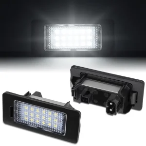 LED License Plate Light Rear Number Tag Lamp Assembly For BMW 1 3 5 Series E82 E88 E90 E91 E92 E93 E39 E60 E61 F07