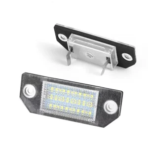 LED License Plate Light for Ford Focus MK2 C MAX 2003-2008 24SMD White Number Plate Lamp Error Free Auto Rear Tag Light