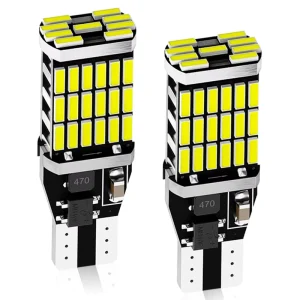 LED License Plate T15 4014 Canbus 45SMD T10 Brake Light Tail Reverse Light