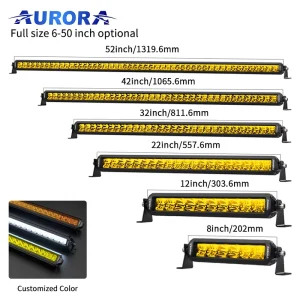 LED Light Bar Spotlight Tank Raptor Single Row Front Bumper Light Roof Light Grille Spotlight OLIVER Fitment Model ALO-S5D1