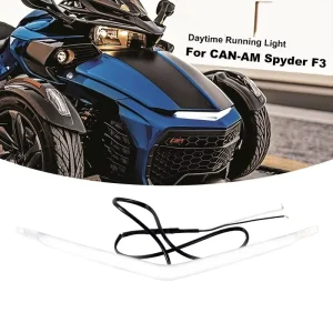 LED Light Front Day Time Running Light DRL Signature White Light for All Can Am Spyder F3 Modes