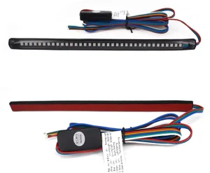 LED Light Strip for Harley Davidson Motorcycle License Plate Tail Brake Stop Turn Signal 36LED 3528 8′ Flexible Led Light