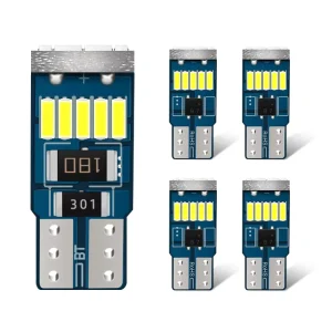 LED Lights W5W Canbus LED 194 168 T10 4014 15SMD Car Interior License Plate Lights T10 LED Lamps Canbus Park Lights