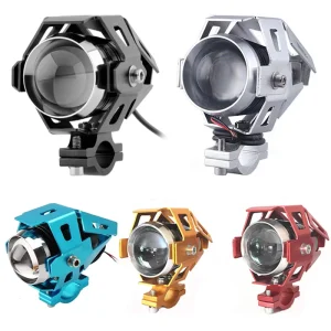 LED Lights for Motorcycle Headlight High and Low with Strobe DC 12V to 80V Motorcycle U5 10w Led Headlight