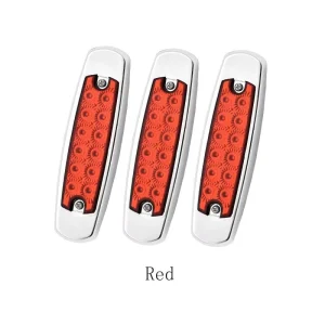 LED Low Power License Plate Light For Trucks And Trailers 12/24V Side Marker Light Shiny Tail Warning Strobe Flash Light