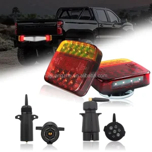 LED Magnetic Trailer Wireless Wired Signal Lamp Dome License Plate Light European American Standard Exterior Lighting