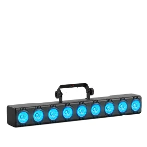 LED Mini Bar Light Set 9*8W 4 in 1 RGBW Color IP33 Rated DMX512 Controlled 1-Year Warranty for Lighting