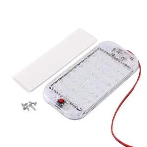 LED Panel Light Car Interior Reading Lamp High Brightness Cabin Lights for Van Truck RV Boat Camper Lights Strip 12V 85V 60LED