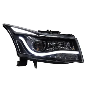 LED Projector Headlight Assembly Chevrolet Cruze DRL Turn Signal Xenon Ready 12V Plug Play Upgrade Auto Parts