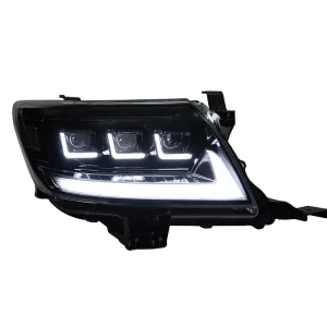 LED Projector Headlight Assembly For Toyota Hilux Vigo DRL Turn Signal Waterproof Canbus Plug and Play Auto Parts