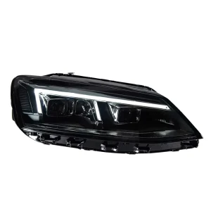 LED Projector Headlight Assembly For VW Jetta MK6 Sagitar DRL Turn Signal Xenon Ready Plug and Play Auto Parts