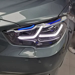 LED Projector Headlight Assembly Modified Compatible for BMW 5 Series GT F07 for LED DRL & Turn Signal