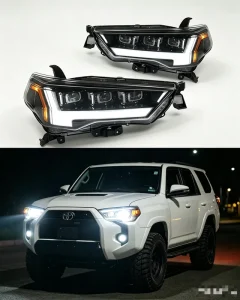 LED Projector Headlights Headlamp Front Lamp Assembly for Toyota 4Runner Factory Style Replacement DRL Turn Signal