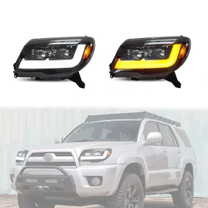 LED Projector Headlights with LED DRL Head Lamps for 4th Gen Toyota 4Runner Hilux Surf
