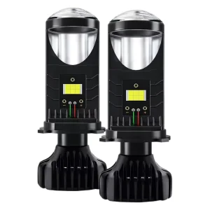 LED Projector Lens H4 Auto Headlight Bulbs 16000LM for Car Motorcycle 12V