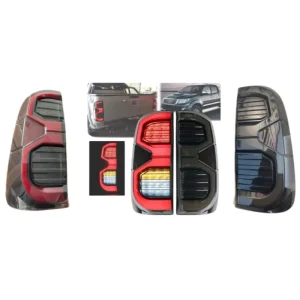 LED REAR LIGHT Smoke/Red Rear Tail Light Red PC Lens 12V for Hilux VIGO Waterproof Led Taillight