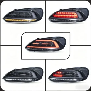 LED RGB Modified Taillights Assembly for Volkswagen VW Scirocco Rear Driving Lights
