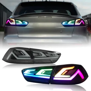 LED RGB Rear Lights EVO X DRL Signal Tail Lights for Mitsubishi Lancer