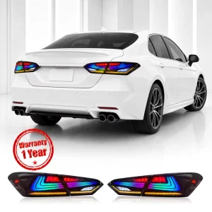 LED Rear Brake Stop Lamp for Toyota Camry Rear Lamp Clear Plug and Play with Wiring Connector