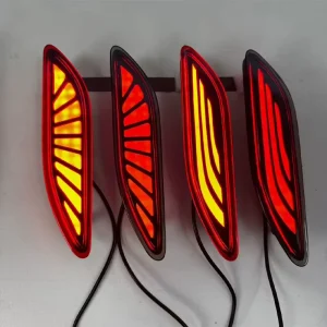 LED Rear Bump Lights Brake Modified Taillights Steering Day Running Turn Signal Taillights for Toyota Alphard Vellfire