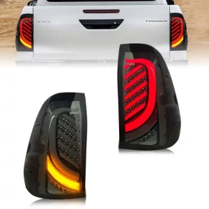 LED Rear Light Tail Lamp Fit for Hilux Vigo Car LED Brake Lights Rear Lamp Black Lighting Car Accessories Auto Lamp