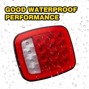 LED Rear Marker Lamps Trucks Jeeps Red White 24V Turn Signal Stop Tail License Light Car Accessories