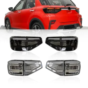 LED Rear Tail Light Assembly for Raize Rocky Ativa Black and Clear Housing With Running Brake and Reverse Functions