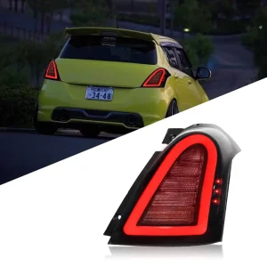 LED Rear Tail Light Assembly for Suzuki Swift Modified LED Running Light Brake Lamp Turn Signal Rear Lamp