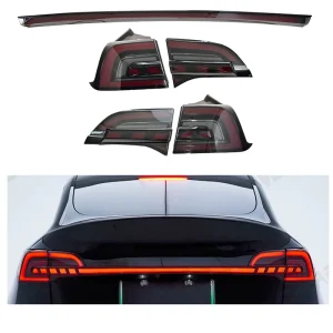 LED Rear Tail Lights for Tesla Model 3 Y Turn Signal Brake Across Taillight Full Width Car Modified Accessories
