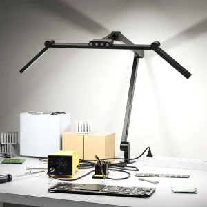 LED Repair Work Light with Long Adjustable Swing Arm for Repair Bench Maintenance and Technician Task Lighting