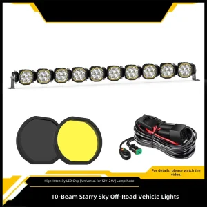 LED Roof Spotlights Bar Spot Beam Modification for Ford Bronco Tundra TRX Offroad 4×4 Waterproof Super Bright Driving Light