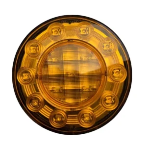 LED Round Trailer Bus Stop Reverse Indicator Tail Lights Rear Lamps WJC H 15 2
