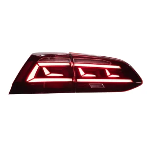 LED Running Sequential Turn Signal Tail Light Assembly 6000K 6000 Lumens 35W Fit VW Golf 7 Variant Modified Rear