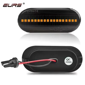 LED Running Water Turn Signal Side Lights Imported Chip for Volkswagen Bora Polo Jetta Golf4 18smd Fender Lights 12V