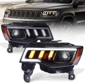 LED Sequential Start up Turn Signal Car Lighting Assembly for Jeep Grand Cherokee Headlights